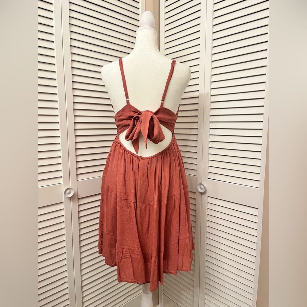 NWT Orange Flowy Dress